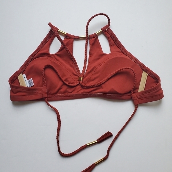 Robin Piccone High Neck Bikini top Keyhole XS - Picture 12 of 12